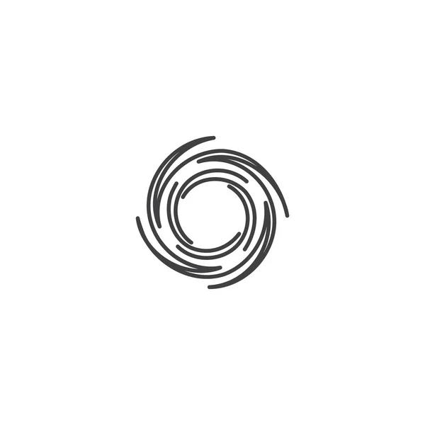 Wirbel Tornado Hurrikan Twister Icon Vorlage Für Vektor Logo — Stockvektor