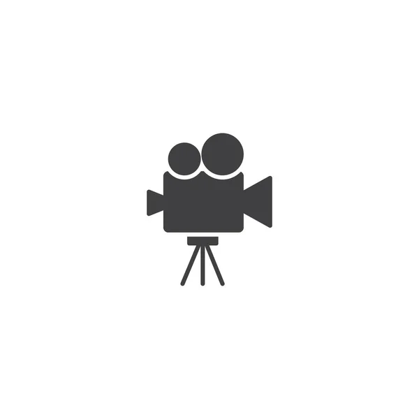 Video Camera Tripod Icon Vector — Stock Vector