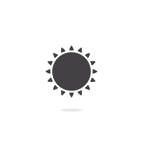 Zon Pictogram Illustratie Eenvoudig — Stockvector