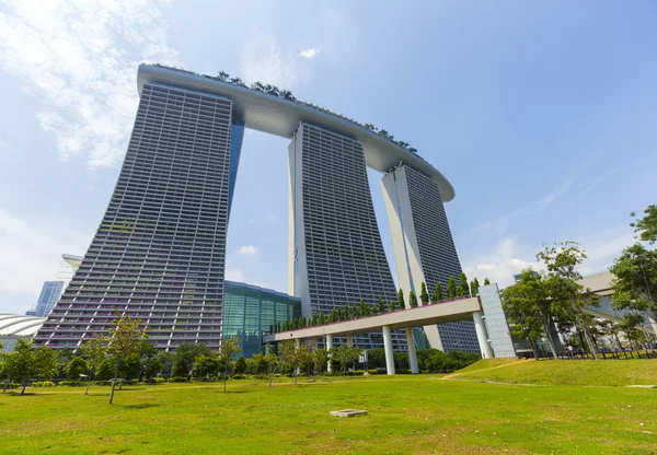 在新加坡滨海湾金沙豪华酒店 — 图库照片