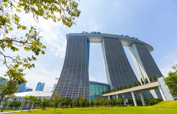 Luksus arkitektur med moderne på Singapore - Stock-foto