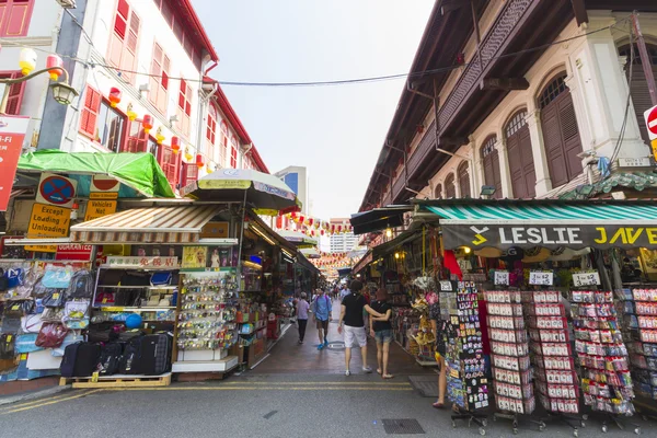 Mercado en el centro patrimonial Chinatown de Singapur —  Fotos de Stock