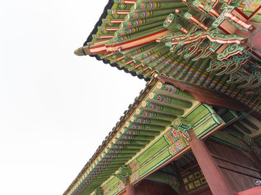 Mimari Gyeongbok Sarayı giriş kapısı, Seoul, Güney Kore