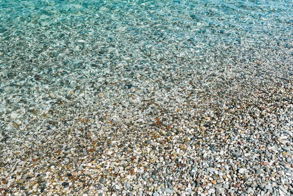 Kavicspart Hullámok Antaliában Törökországban Konyaalti Strand — Stock Fotó