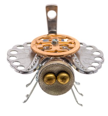İzole Steampunk arı
