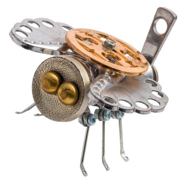 İzole Steampunk arı