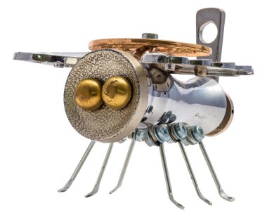 İzole Steampunk arı