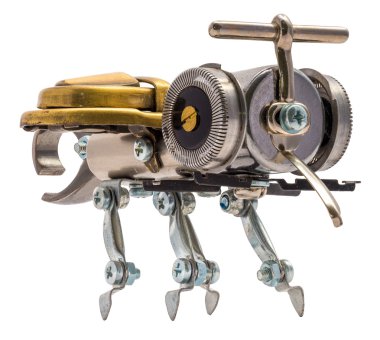 İzole Steampunk arı