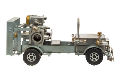 Retro steampunk araba