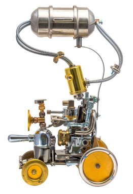 Beyaz üzerine izole robot