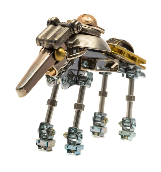 Steampunk robot isolerade — Stockfoto