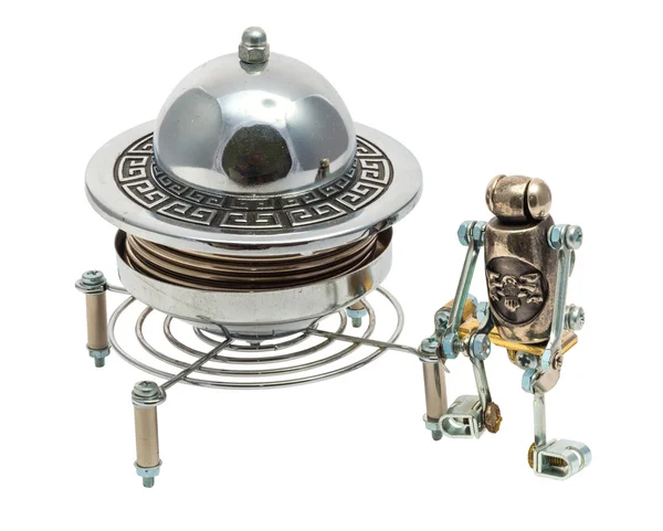 Steampunk UFO isolated — Stock Photo, Image