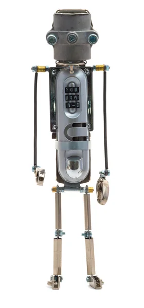 Изолированный стимпанк-робот — стоковое фото