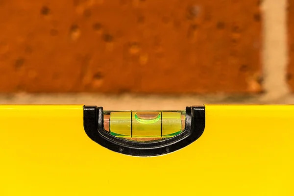 Close up of a spirit level