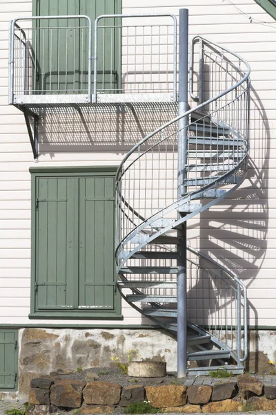 Escadaria espiral externa — Fotografia de Stock