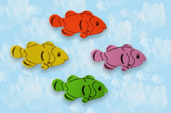 Vier Fischfarben Stockbild