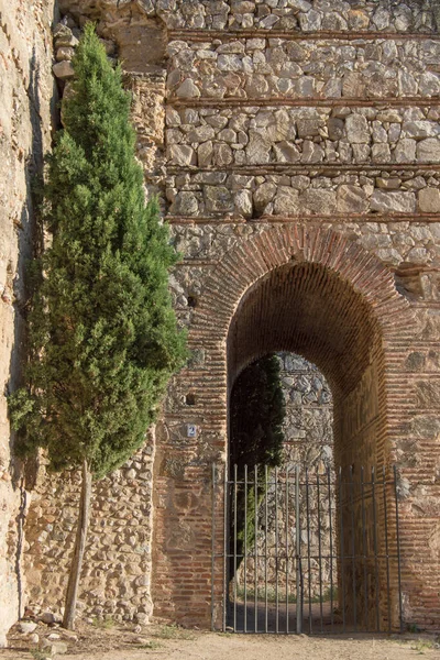 Fal Hegyes Escalona Vár Külső Falán Toledo Tartományban Spanyolország — Stock Fotó
