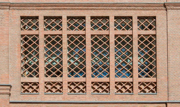 Lattice Made Bricks Facade Building — Stock Photo, Image