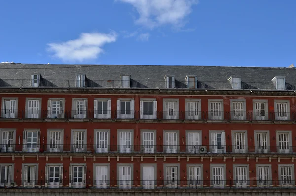 Balcones de la Plaza Mayor — Foto de Stock