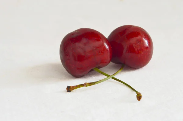 Two Cherries — Stock Photo, Image