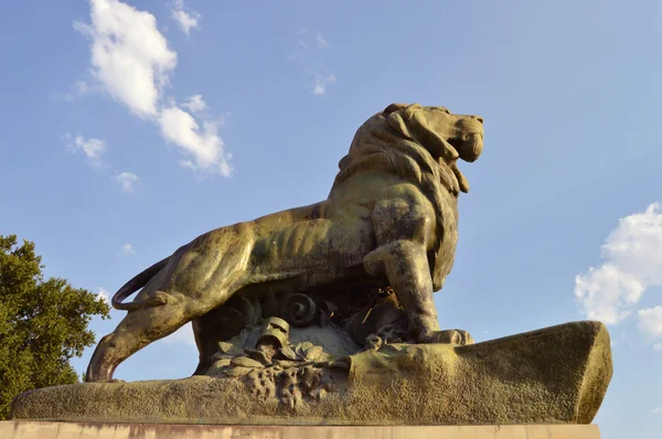 Löwenskulptur — Stockfoto