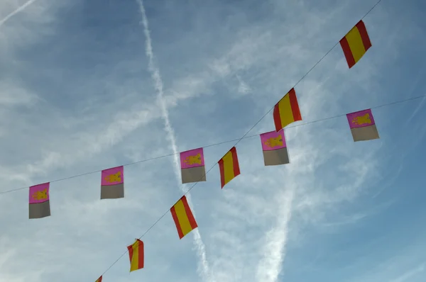 Flagi z Hiszpanii — Zdjęcie stockowe