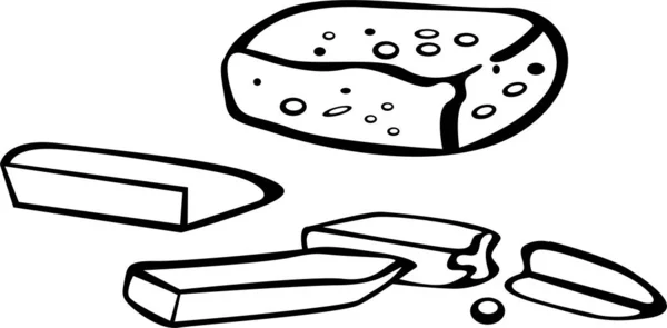 Tahtayı ve okul tebeşirini silmek için bir sünger.