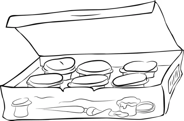 Açık bir kutuda bir poster ya da yağlı boya.