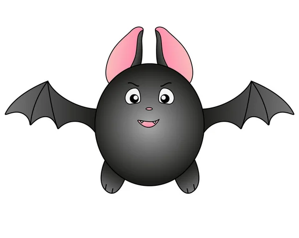 Chauve Souris Vol Illustration Vectorielle Couleur Une Jolie Chauve Souris — Image vectorielle