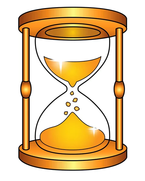 Κλεψύδρα Διανυσματική Έγχρωμη Εικόνα Για Λογότυπο Εικονόγραμμα Hourglass Εικόνα Σημάδι — Διανυσματικό Αρχείο