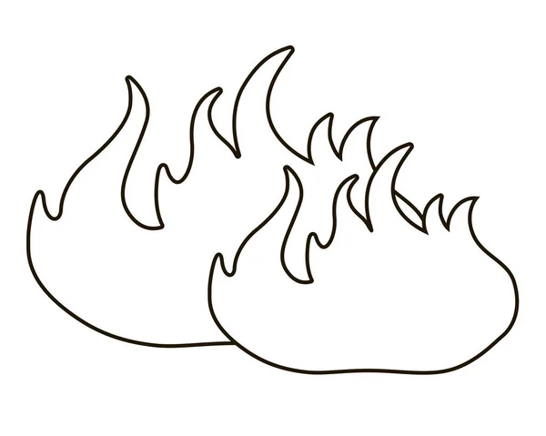 Desenho Animado Branco E Preto Vetor Ilustrando O Fogo Queimado Com Madeira  Ilustração do Vetor - Ilustração de desenho, conceito: 275223919