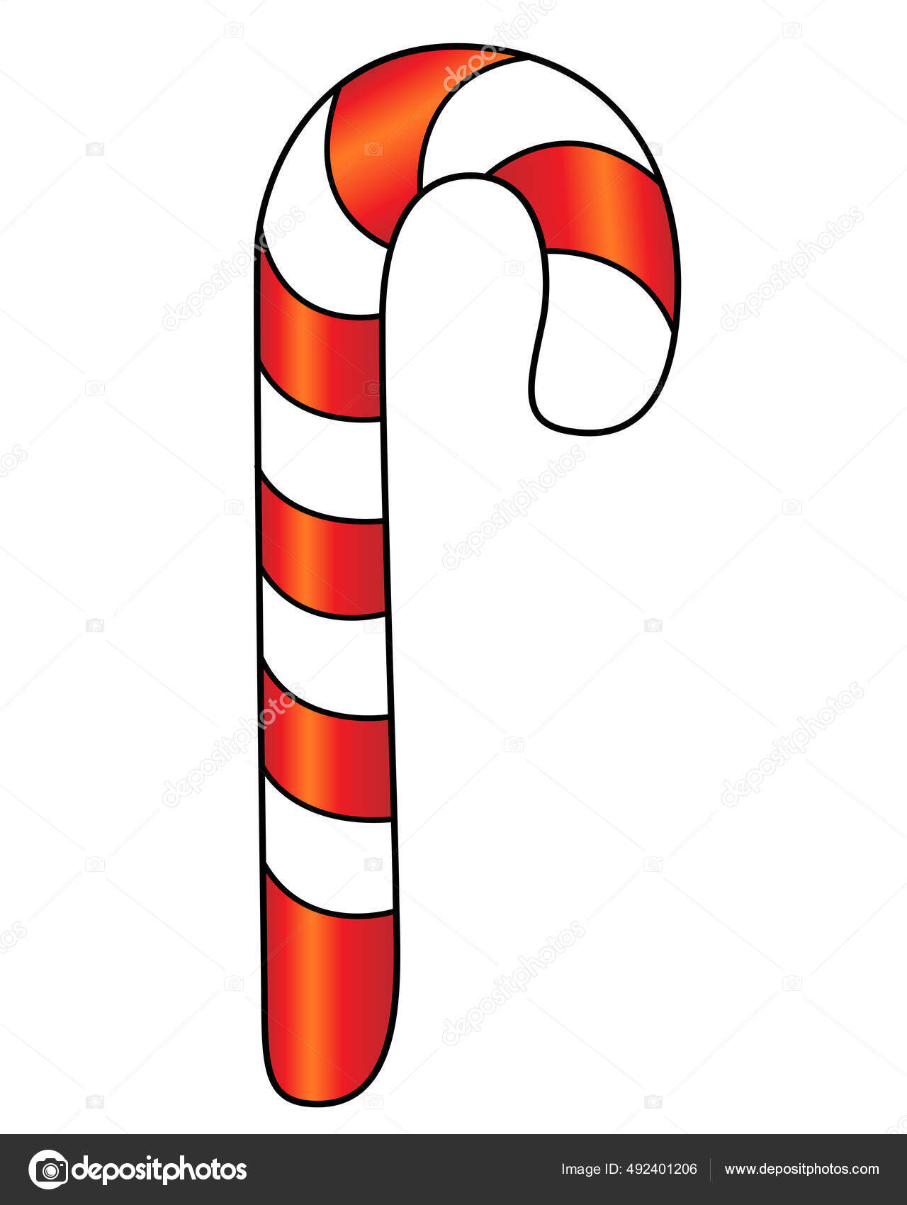 Kjærlighet Pinne Lollipop Christmas Striped Hook Vektor Fullfarget  Illustrasjon Godteri stockvektor © DisaAnna #492401206, image size:1280x1700