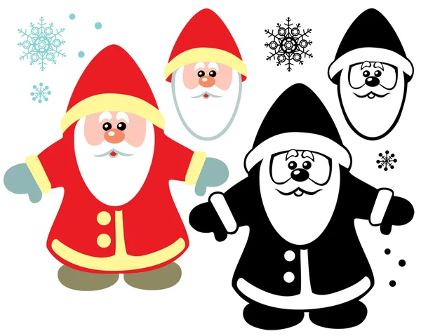 Cartoon santa claus — Stock Vector