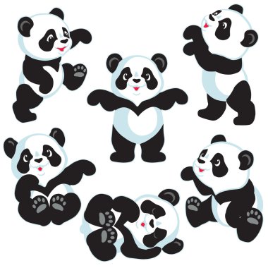 Çizgi film panda ile ayarla