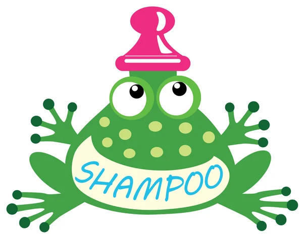 Rana shampoo — Vettoriale Stock