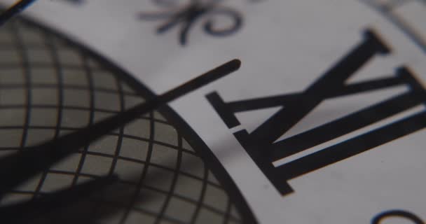 Antique ρολόι Πρωτοχρονιά αντίστροφη μέτρηση τα μεσάνυχτα — Αρχείο Βίντεο