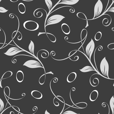 Sorunsuz kıvırcık yaprağı deseni