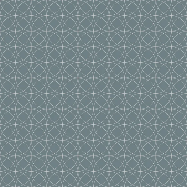 Cinza sem costura círculos geométricos padrão de papel de parede vetorial . — Vetor de Stock