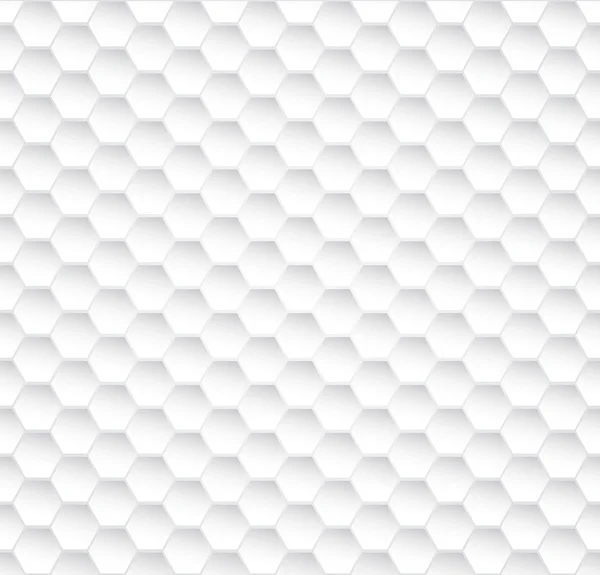 Textura de vector de panal blanco sin costura abstracta . — Vector de stock