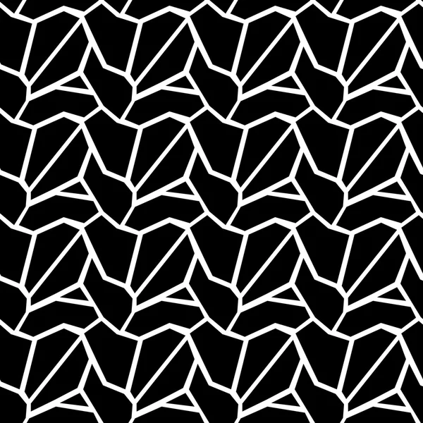 Textura vectorial geométrica sin costura en blanco y negro abstracta . — Vector de stock