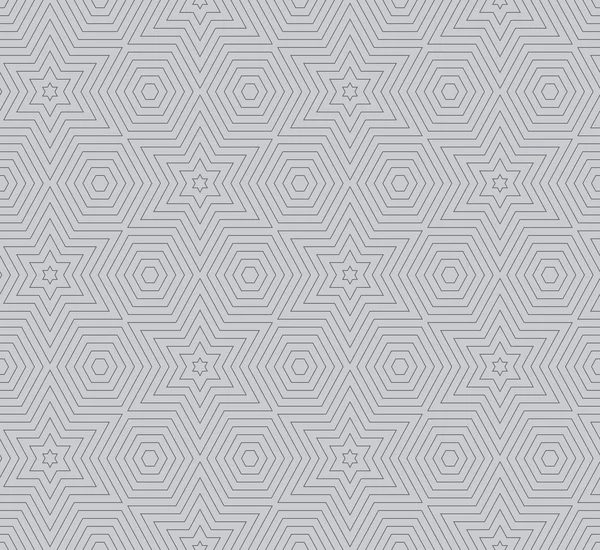 Einfache nahtlose sternförmige Linien Vektor geometrisches Muster. — Stockvektor