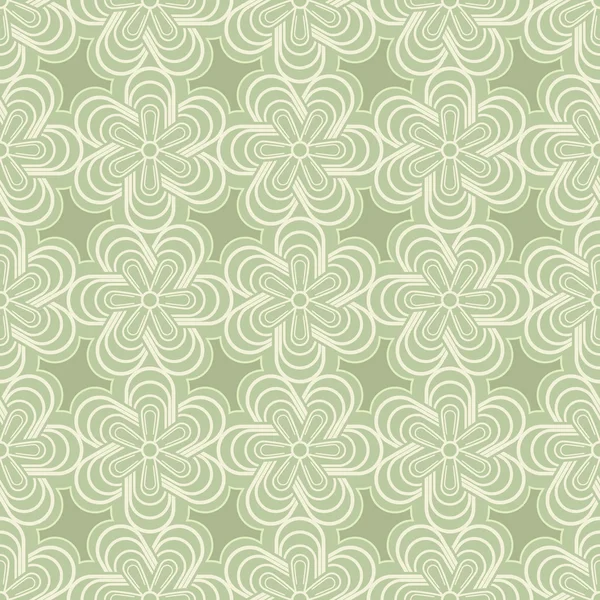 Modèle vectoriel de bourgeons de fleurs de printemps vert abstrait . — Image vectorielle