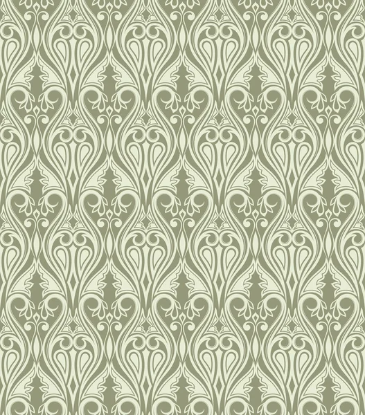 Seamless vintage abstract flower vector wallpaper. — Stock Vector