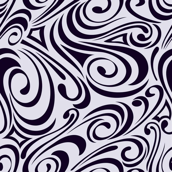 Abstrait sans couture courbes touches vectorielles papier peint . — Image vectorielle
