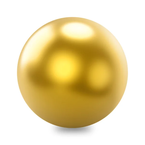 Esfera dourada brilhante — Fotografia de Stock