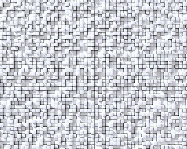 Abstrakt 3d kuber vit vägg bakgrund. — Stockfoto