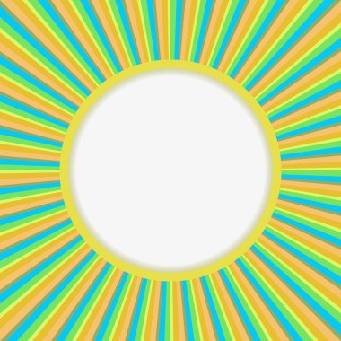 Soyut güneş patlaması vektör arka plan kopya alanı ile.