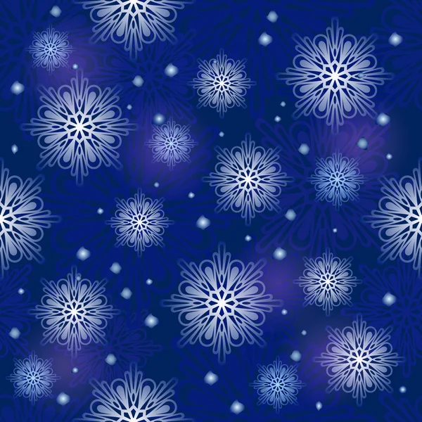 Тёмно-синий векторный рисунок снежинки . — стоковый вектор