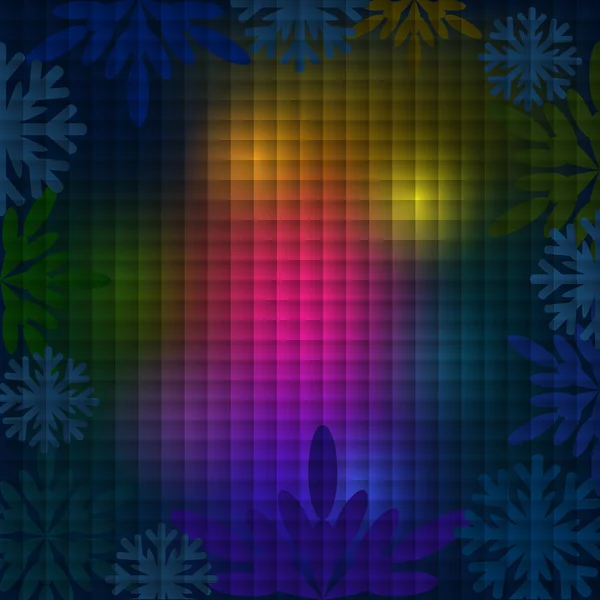 Abstraktní barvy světla vánoční tmavé pozadí. — Stockový vektor