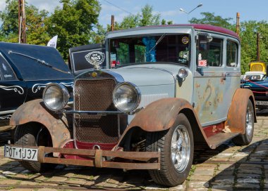 WROCLAW, POLAND - 11 Ağustos 2019: ABD otomobil fuarı - 1927-1930 Studebaker Erskine Modeli.